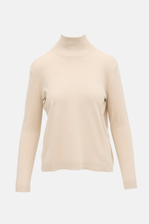 Max Mara Silk Turtleneck Sweater