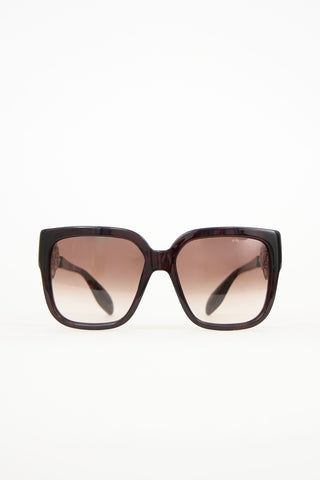 McQueen AM0060S Skull Square Sunglasses