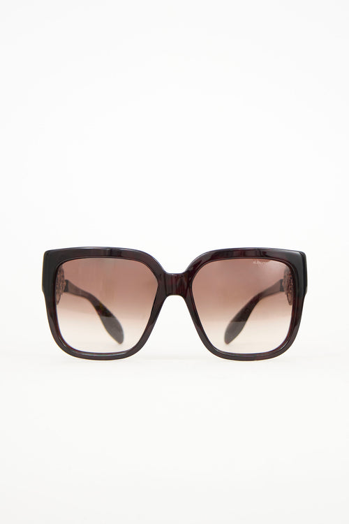 McQueen AM0060S Skull Square Sunglasses