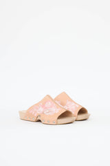 McQueen Floral Embroidered Clogs