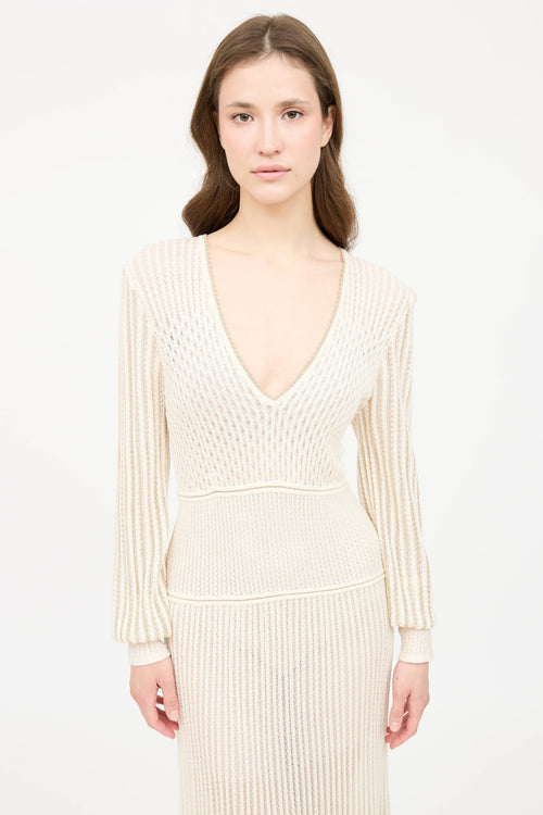 McQueenKnit Metallic Dress