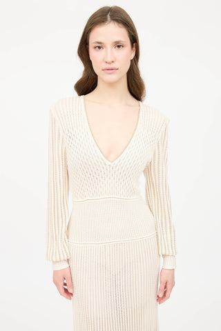 McQueenKnit Metallic Dress