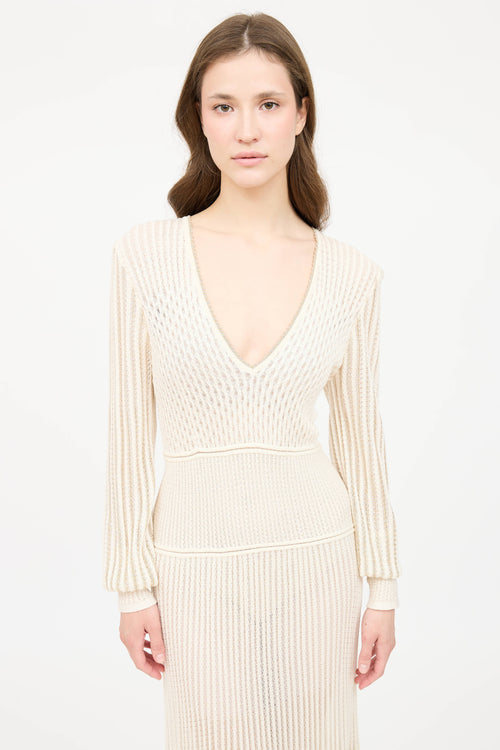 McQueenKnit Metallic Dress