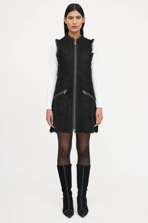 McQ Fur & Shearling Vest