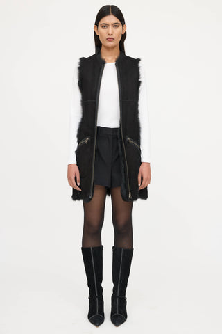 McQ Fur & Shearling Vest