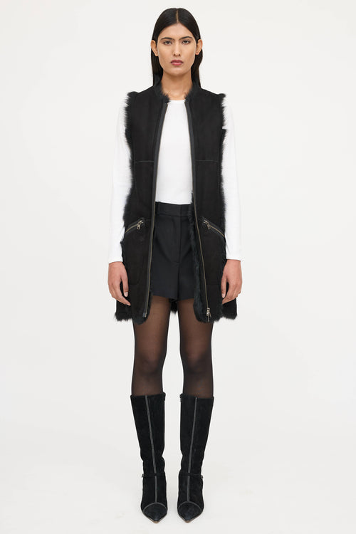McQ Fur & Shearling Vest