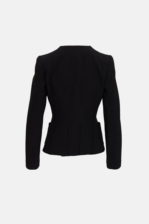 McQueen Collarless Blazer