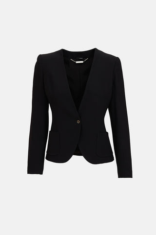 Collarless Blazer