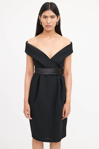 McQueen 2006 Off Shoulder Dress