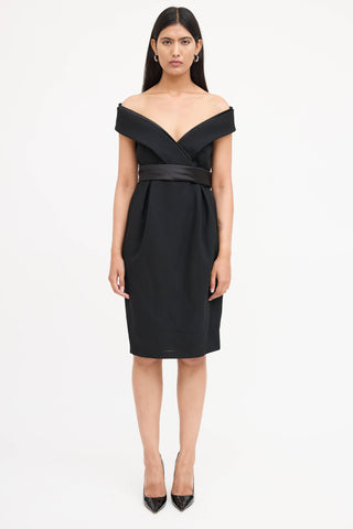 McQueen 2007 Off Shoulder Dress