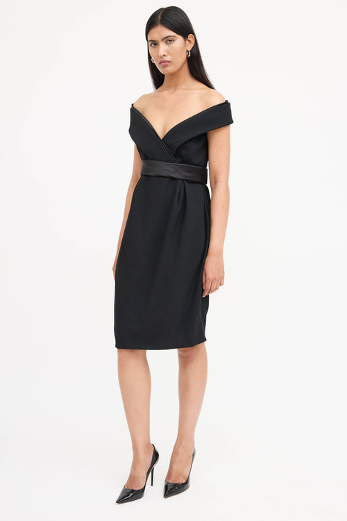 McQueen 2008 Off Shoulder Dress