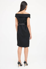 McQueen 2009 Off Shoulder Dress