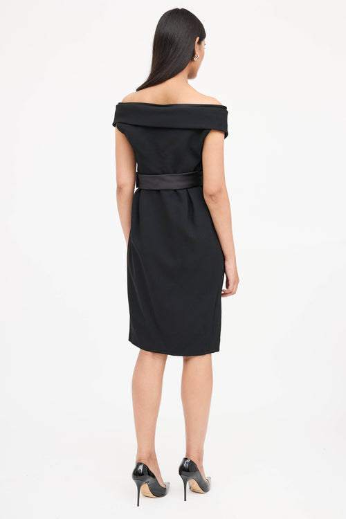 McQueen 2009 Off Shoulder Dress