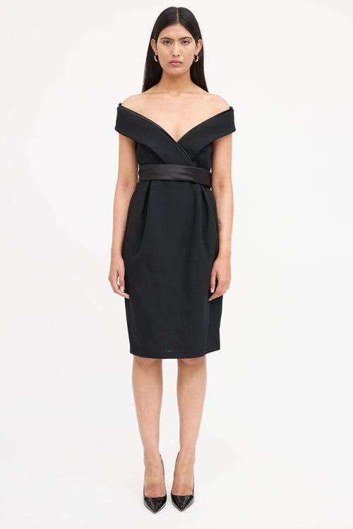 McQueen 2007 Off Shoulder Dress