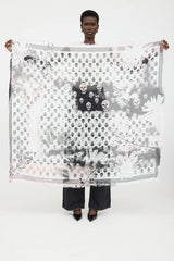 McQueen Solarized Skull Scarf