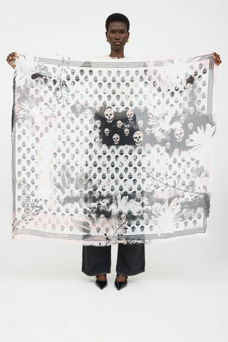 McQueen Solarized Skull Scarf