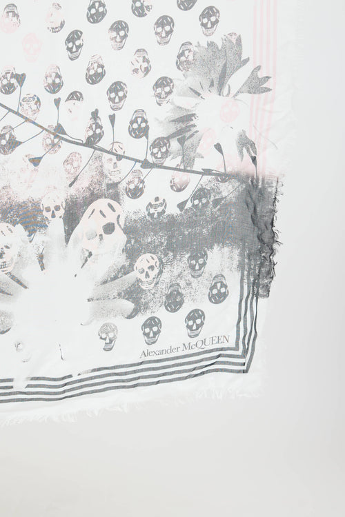 McQueen Solarized Skull Scarf