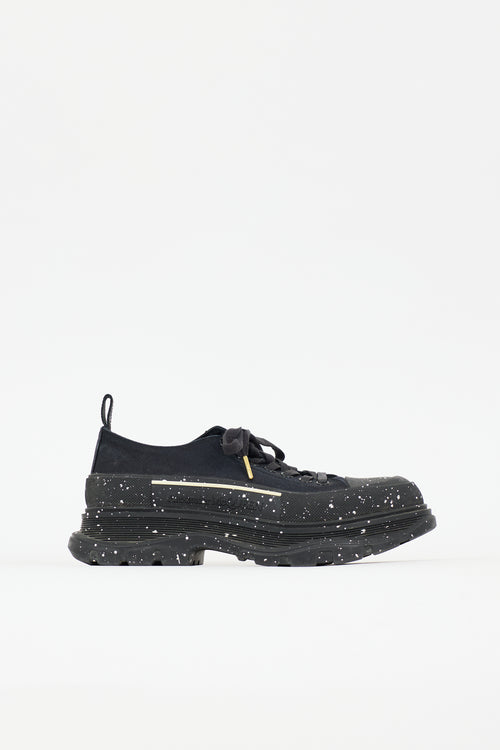 McQueen Canvas Speckled Tread Slick Sneaker