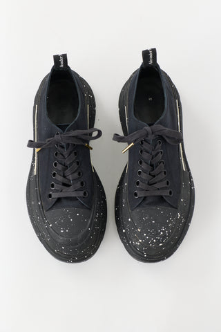 McQueen Canvas Speckled Tread Slick Sneaker