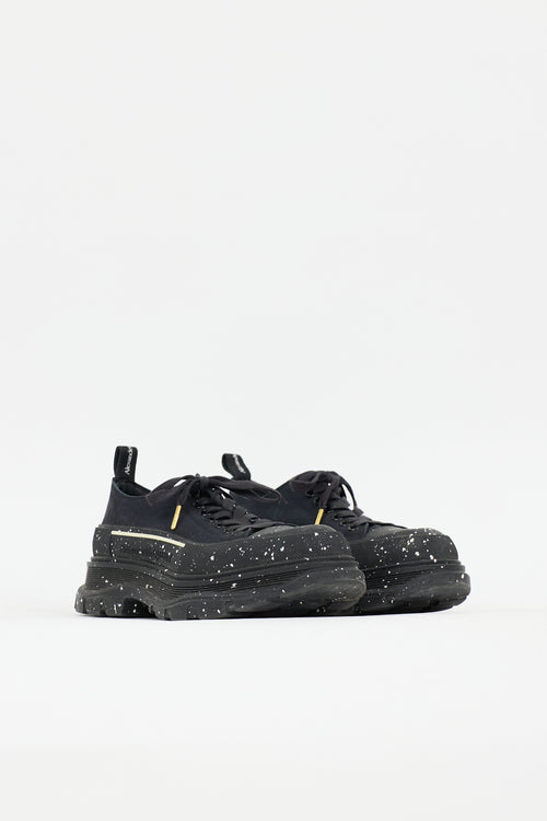 McQueen Canvas Speckled Tread Slick Sneaker