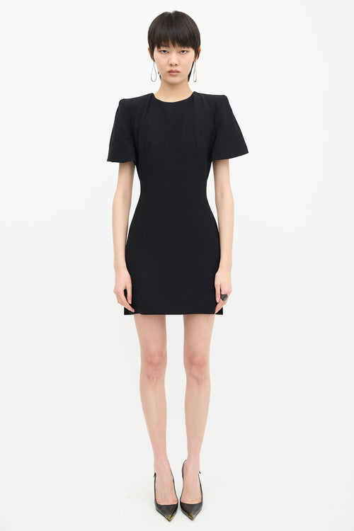 McQueen Cape Back Sheath Dress