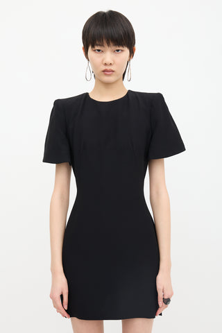 McQueen Cape Back Sheath Dress