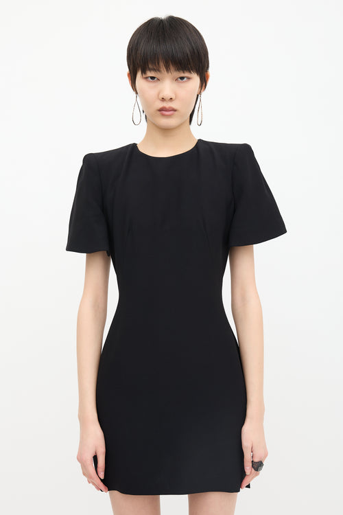 McQueen Cape Back Sheath Dress