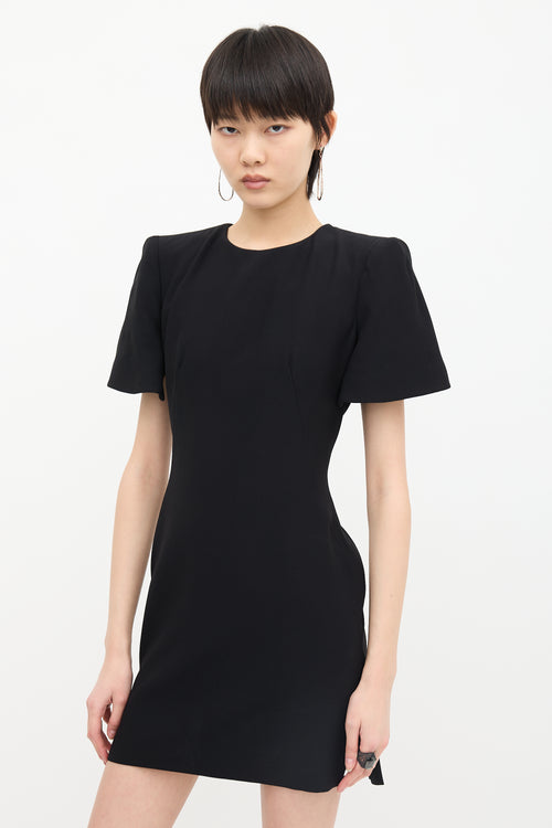 McQueen Cape Back Sheath Dress