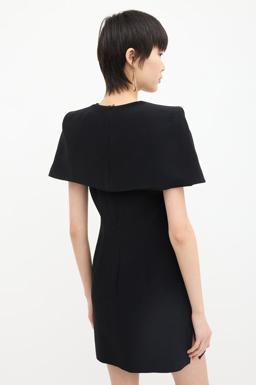 McQueen Cape Back Sheath Dress