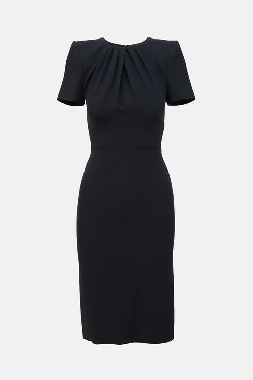 McQueen Crepe Sheath Dress