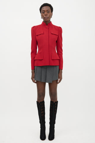 McQueen Crepe Wool Jacket