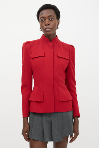 McQueen Crepe Wool Jacket