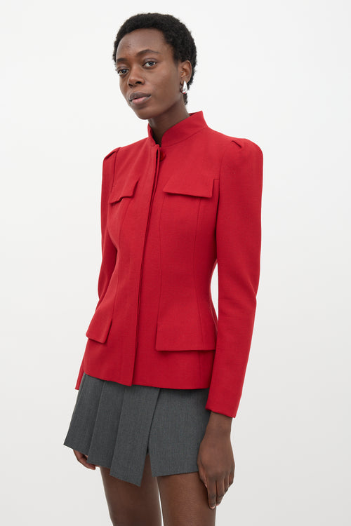 McQueen Crepe Wool Jacket