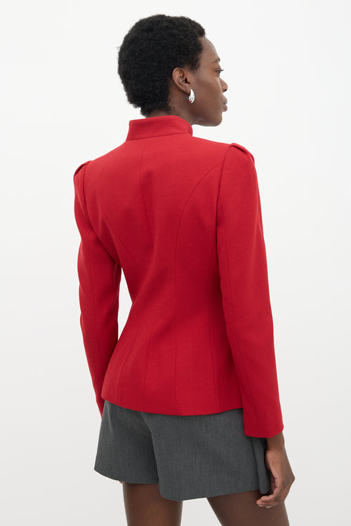 McQueen Crepe Wool Jacket