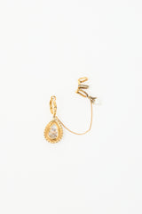 McQueen Crystal Drop Cuff Earring