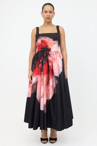 McQueen FW 2021 Polyfaille Flower Dress