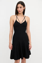 McQueen Flounce Hem Bustier Dress