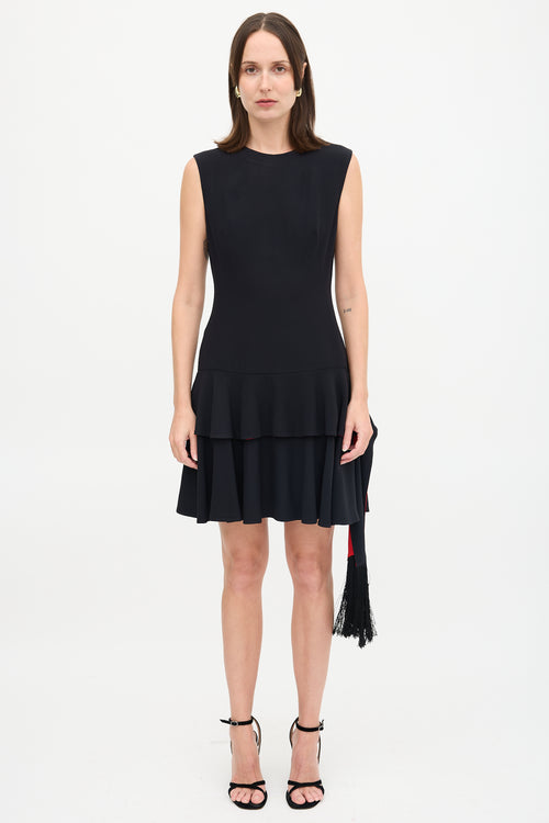 McQueen Fringe Sash Dress