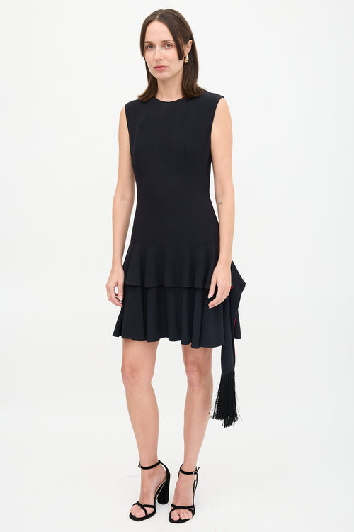 McQueen Fringe Sash Dress