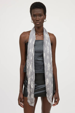 McQueen Skull Scarf