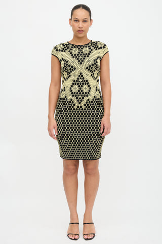 McQueen Honeycomb Jacquard Dress