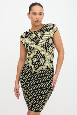 McQueen Honeycomb Jacquard Dress
