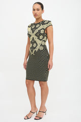 McQueen Honeycomb Jacquard Dress