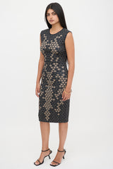 McQueen Jersey Honeycomb Dress
