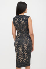 McQueen Jersey Honeycomb Dress
