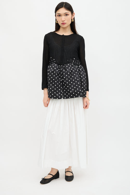 Knit Polka Dot Top
