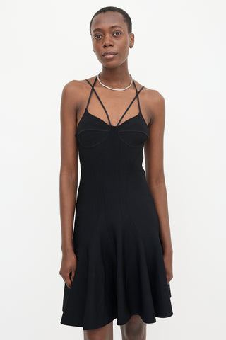McQueen Knit Flared Dress