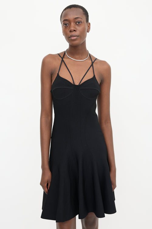 McQueen Knit Flared Dress
