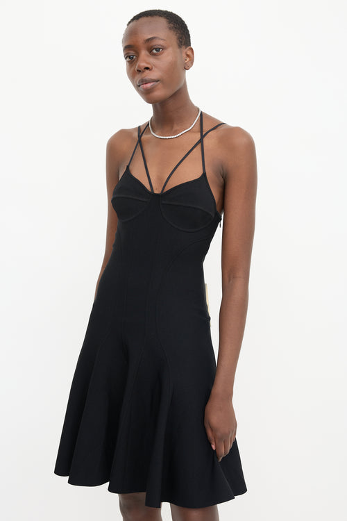 McQueen Knit Flared Dress