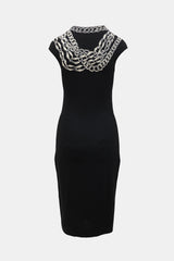 McQueen Knit Intarsia Midi Dress